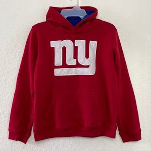 ✅Boys Youth NFL Mew York Giants Hoodie Size M